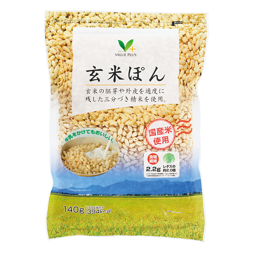 玄米ぽん｜Vマーク：信頼の生活ブランド｜株式会社八社会