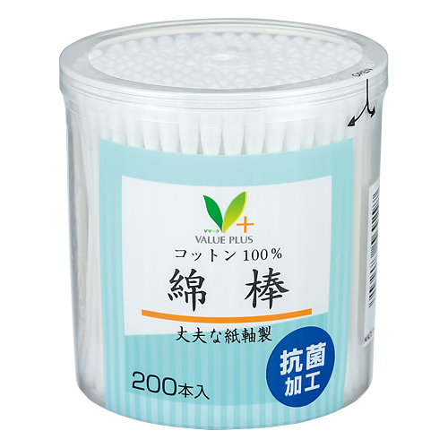 コットン100％ 綿棒｜Vマーク：信頼の生活ブランド｜株式会社八社会