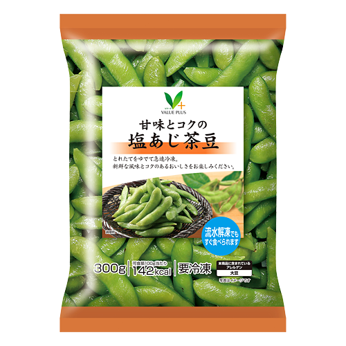 塩あじ茶豆｜Vマーク：信頼の生活ブランド｜株式会社八社会