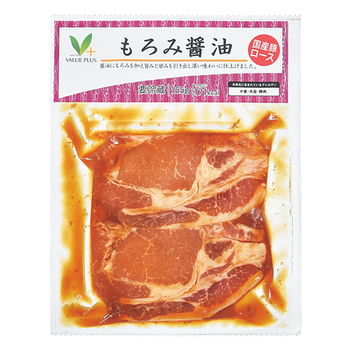 もろみ醤油（国産豚ロース使用）｜Vマーク：信頼の生活ブランド｜株式