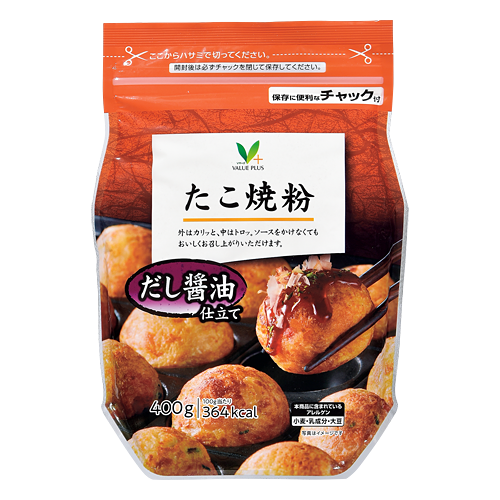 だし醤油仕立て たこ焼粉｜Vマーク：信頼の生活ブランド｜株式