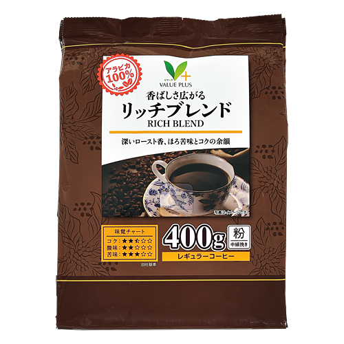 香ばしさ広がる リッチブレンド｜Vマーク：信頼の生活ブランド