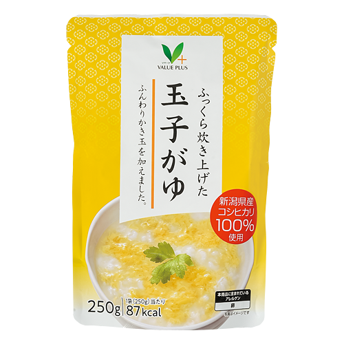 ふっくら炊き上げた 玉子がゆ｜Vマーク：信頼の生活ブランド