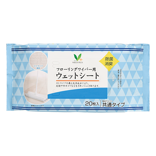 フローリングワイパー用ウェットシート｜Vマーク：信頼の生活ブランド