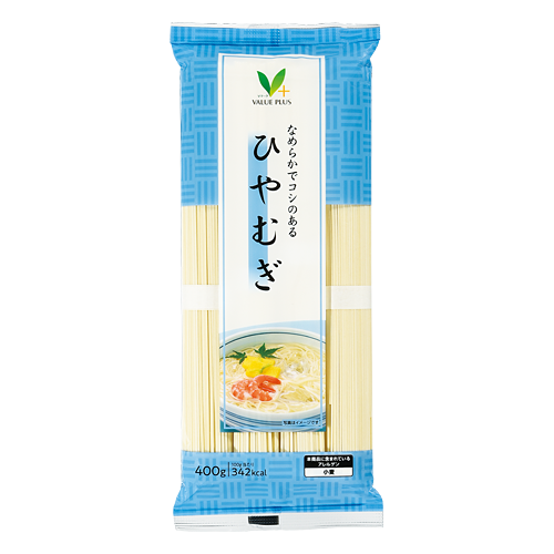 なめらかでコシのある ひやむぎ｜Vマーク：信頼の生活ブランド｜株式