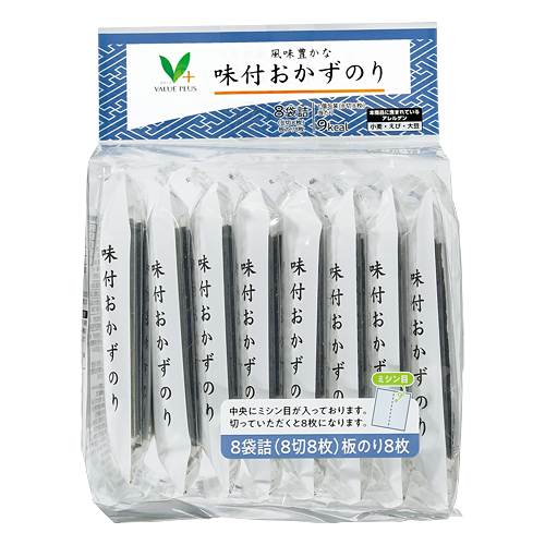 風味豊かな 味付おかずのり｜Vマーク：信頼の生活ブランド｜株式会社八社会