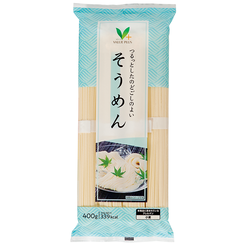 つるっとしたのどごしのよい そうめん｜Vマーク：信頼の生活ブランド