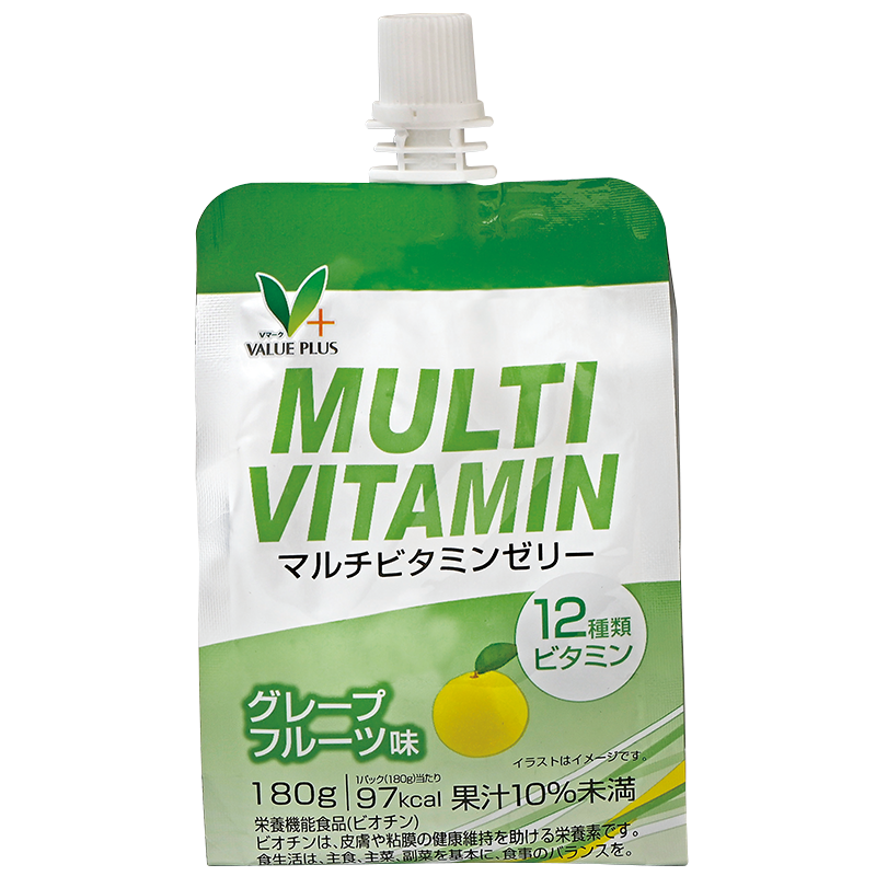 マルチビタミン マルチビタミンゼリー｜Vマーク：信頼の生活ブランド｜株式会社八社会