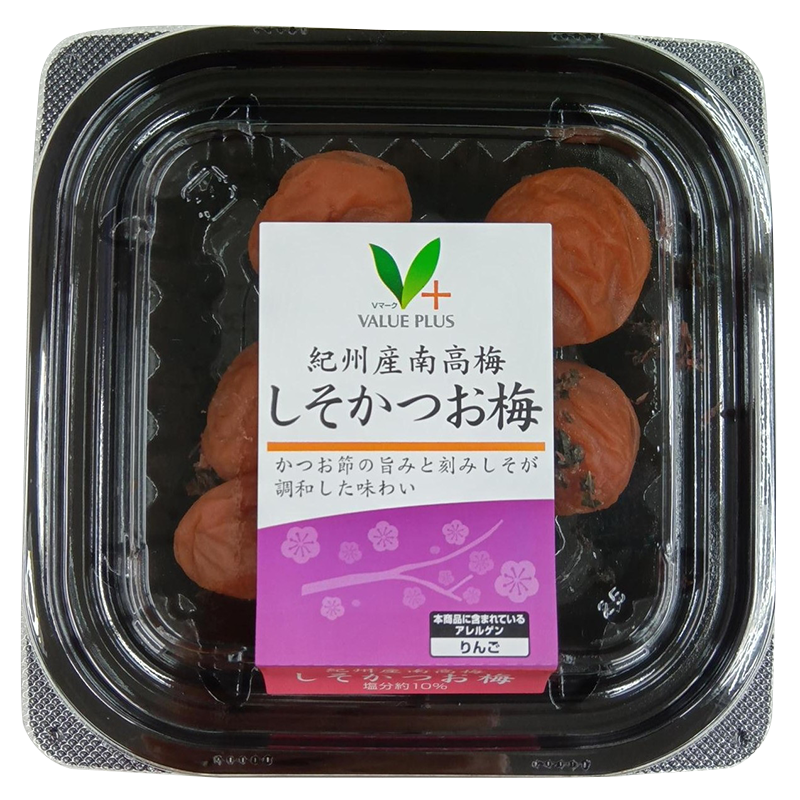 紀州産南高梅 しそかつお梅｜Vマーク：信頼の生活ブランド｜株式会社八社会