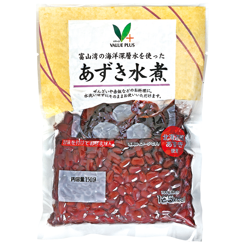 北海道産あずき水煮｜Vマーク：信頼の生活ブランド｜株式会社八社会