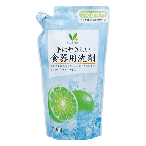 手にやさしい食器用洗剤 つめかえ用｜Vマーク：信頼の生活ブランド