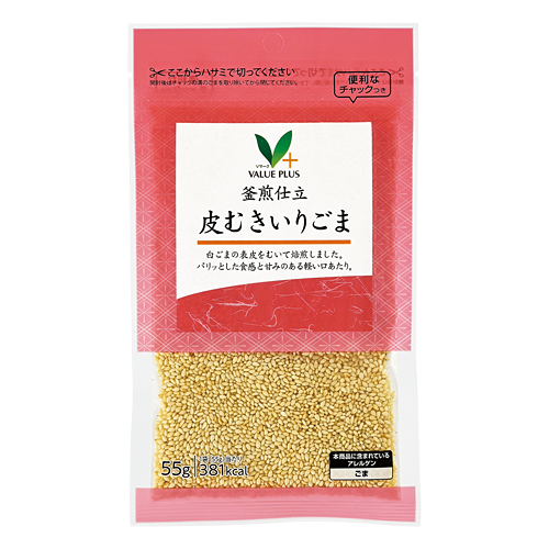 こまり 釜煎仕立 皮むきいりごま｜Vマーク：信頼の生活ブランド｜株式