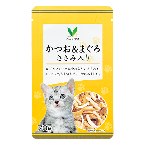 かつお＆まぐろ ささみ入り｜Vマーク：信頼の生活ブランド｜株式会社八社会